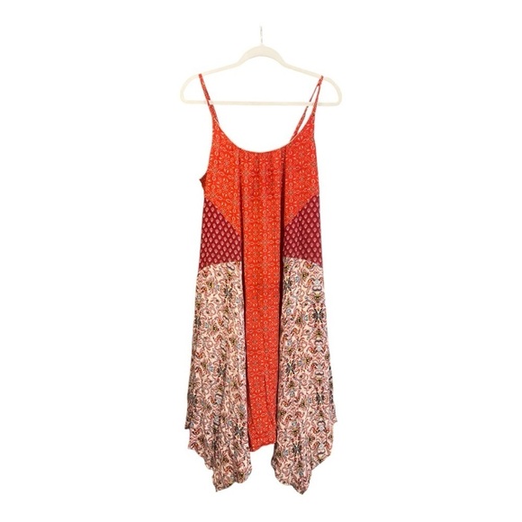 Sundance Patchwork Slip Boho Resort Wear Dress Size Medium V1 - Picture 2 of 5